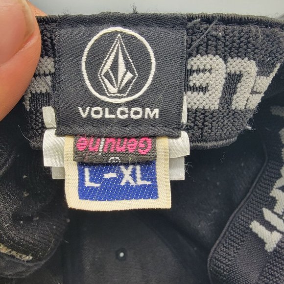 Volcom Full Stone Black Hat Cap L XL Outdoors Fitted Casual Comfort Lightweight - Picture 8 of 9